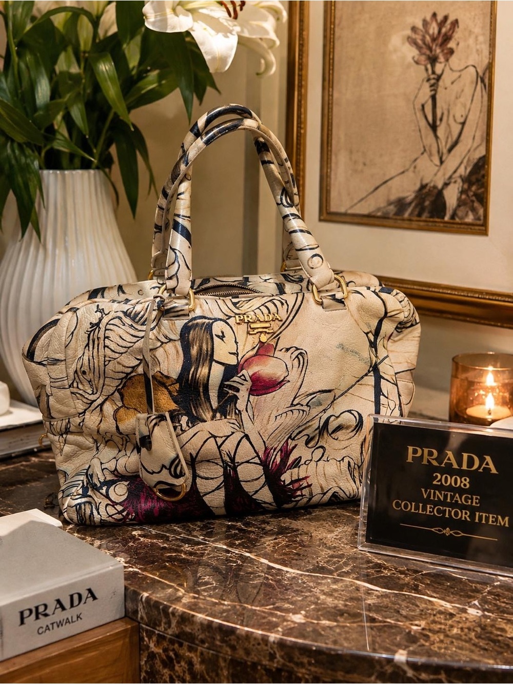 Prada fairy 2008 bag bowler vintage awesome. Museum piece.